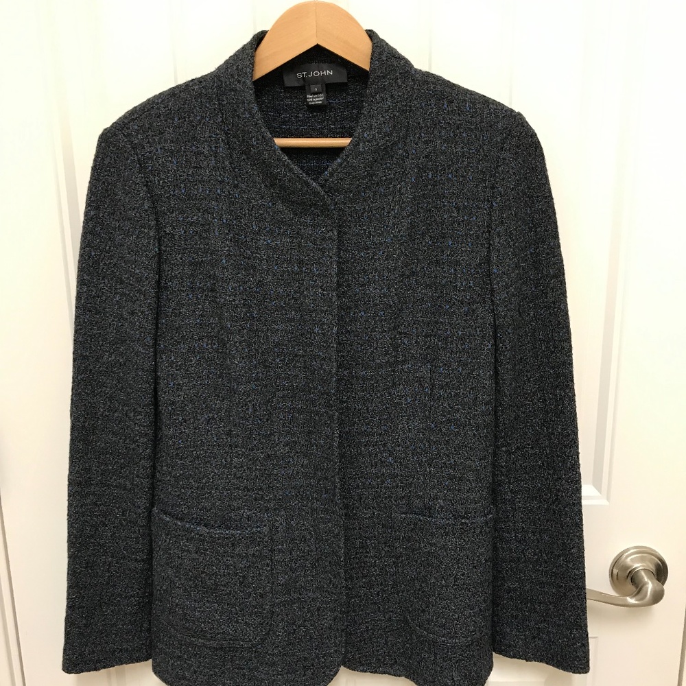 St. John Zip Up Blazer